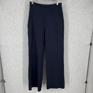 Cabi Womens Coco Wide Leg Trouser Pant Size 6 Long Tall Navy Blue Pockets 3920L